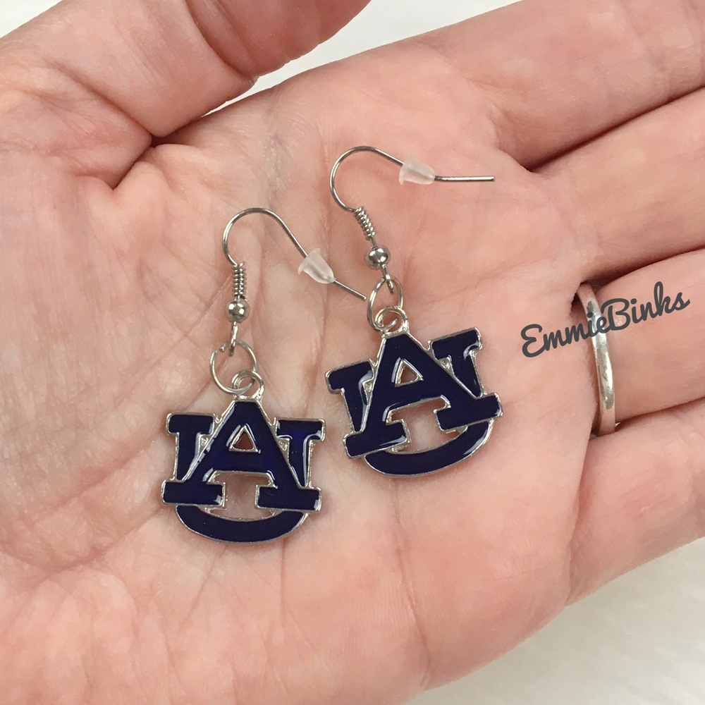 NWT Auburn Tigers Jewelry ~ Set of Auburn University Drop Dangle Earrings - Picture 4 of 13